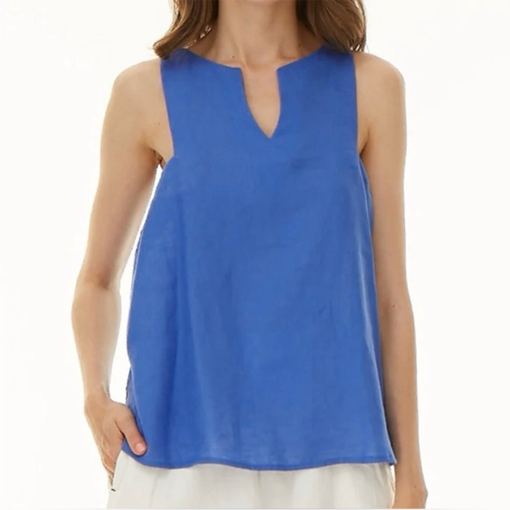 NWT Harshman Amaya Blouse, Indigo, L